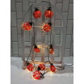 Waterproof Solar Festival Ladybug Style String Light